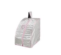Tente portative de pièce de Sauna de vapeur avec le chapeau, support en métal fort d'acier inoxydable de SPA de bain amincissant sans Pot de vapeur,Séances de sauna à domicile(Silver)