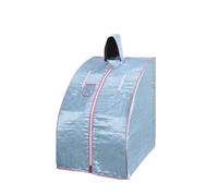 Tente portative de pièce de Sauna de Vapeur avec Le Chapeau, Support en métal Fort d'acier Inoxydable de Spa de Bain Amincissant sans Pot de Vapeur pour la détente(Blauw)