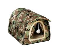 Tente pour animaux de compagnie - Abri isolé pour animaux, grotte en polyester imperméable, lit confortable portable | Fournit une retraite chaleureuse et sûre, protège des conditions difficiles, util