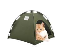 Tente pour animaux de compagnie | Lits pour chiens pliants avec chaud - Cat Cave Bed Cat House Tente pour chat avec lits pour chatons semi-fermés Cabane pour chats, lapins pour petits chiens