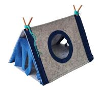 Tente pour animaux de compagnie - Tissu en feutre 37 x 25 x 21 cm | Enclos | Tipi Cachette confortable | Maison d'intérieur douce pour chiots, chatons, lapins, repos, voyage et confort