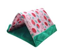 Tente pour chat - Coton - Grande maison de hamster de 25 cm - Nid de hamster triangulaire | Accessoires de cage cachés pour hamsters, lézards, furets - Abri portable confortable pour animaux de