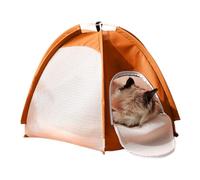 Tente pour chat de compagnie Lit Pliable Et Respirant En Aérée | Tente Lit Avec Porte Zip Pour Chat Pour foyer, salle de séjour, appartement, dortoir, patio, balcon, porche
