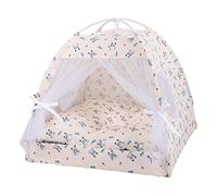 Tente pour chat en plein air, niches pour chat, tente pour animaux de compagnie, lit pour chien, nid de fleurs mobile, abri de soleil semi-éphémère pour l'intérieur et