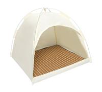 Tente Pour Chat Pour L'extérieur - Niche Escamotable Isolée Pour Animaux De Compagnie De 18,9 Pouces | Abri D'été Amovible Et Respirant, Cachette Confortable Et Portable Pour Petits Animaux, Chiots, L