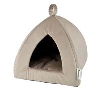 Love Story Tente pour chat Crafty Velours côtelé polyester 38 x 38 x H30 cm Noisette