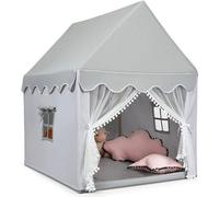 Tente pour enfants COSTWAY HW67016GR, tente de jeu, avec couverture en coton, avec fenêtre, 120 x 105 x 140 cm - B