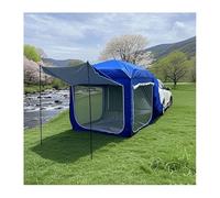 Tente pour la Voiture, auvent Caravane Car Van Camper Van Car Car Camper, Voiture, Camping, SUV, Tente de Camping pour Le Tronc 3-4 Personnes, Universel, imperméable (A (Bleu))