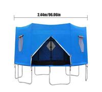 Tente pour Trampoline de 2,44 m - Imperméable et résistant aux UV - Fenêtre en maille respirante - Pliable et facile à installer
