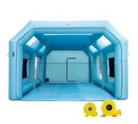 Tente Pulvérisation Gonflable pour Voiture-VEVOR-8,5x4,6x3 m-Système de Filtration avec 2 Souffleur-Oxford et PVC-Garage