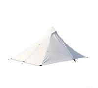 Tente pyramidale résistante aux intempéries pour une ou deux personnes, design léger avec installation rapide à l'aide de bâtons de randonnée pour le camping et les aventures (gris)