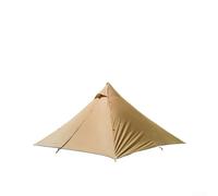 Tente pyramidale ultra légère pour camping, tente chaude pour 2 personnes avec cric de poêle, double portes et grille d'aération de fumée, toit résistant à la déchirure 210T, poteaux en aluminium