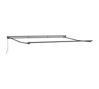 Tente rétractable manuelle crème 4,5 x 3,5 m | Ombrage réglable, ouverture facile, idéal pour jardin et terrasse, repas en plein air