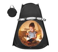 Tente sensorielle pop-up Tipi occultant avec sangle de rideau et sac d'angle calme pour enfants, améliorant l'autisme, le SPD et l'anxiété