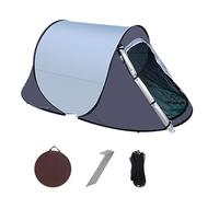 Tente superposée, abri de camping en plein air, auvent à installation automatique, dôme portable de protection UV, couverture instantanée compacte pour la randonnée, les voyages à la plage, les