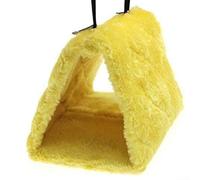 Tente suspendue - Un sanctuaire sûr et doux pour vos oiseaux de compagnie bien-aimés dans leur cage (jaune S)