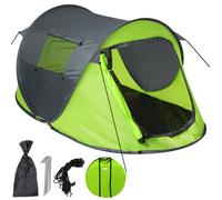 Tente - TECTAKE - Tente pop-up RITA 2 places en polyester - Gris/Vert