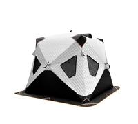 Tente, Tente de pêche sur Glace épaisse à 4 Couches, abri de pêche d'hiver, Tente de Camping par Temps Froid for 3 à 4 Personnes(Silver,L)
