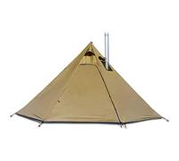 Tente, Tentes tipi pyramidales de Camping avec fenêtres à Trou de poêle, Tente instantanée en Toile for Camping en Plein air 4 Saisons for 2 à 4 Personnes