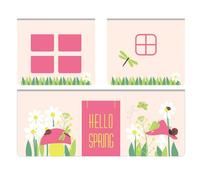 Tente Textile pour Lit "Pino Spring" Rose