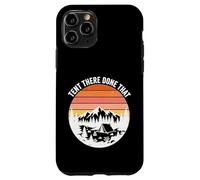 Tente There Done Haking rétro Coucher de Soleil Montagne Camping extérieur Coque pour iPhone 11 Pro