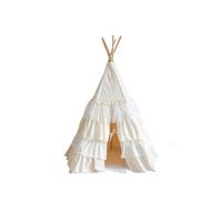 Tente tipi blanc chic avec volants