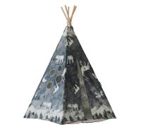 Tente Tipi Ciel Étoilé En Coton Bleu TU