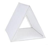 Tente tipi d'intérieur portable pour enfants avec espace de dessin pliable en toile avec cadre renforcé, centre d'activités pour enfants, blanc