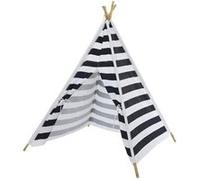 Tente tipi indien extérieur bleu et blanc pour enfant 120x120x155cm Bleu G