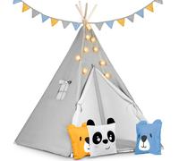 Tente tipi lumineuse pour enfants Nukido - Gris