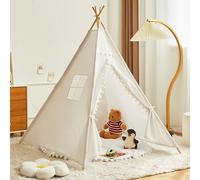 Tente Tipi Pliante Pour Enfants,Maison De Jeu Pour Enfants,Maison De Camping Intérieure Et Extérieure,Tentes De Château Indien Pour Garçons Et Filles,Wigwam - Type Kids Tent-1