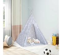 Tente tipi pour enfants avec sac Polyester Gris 115x115x160 cm