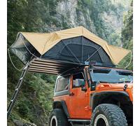 Tente Toit Imperméable Pour 2 À 4 Personnes, Tente De Toit À Coque Rigide, Montage Rapide, Ventilation À 360°, Pour Le Camping Et Les Expéditions En 4x4(Khaki,S)