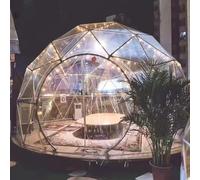 Tente transparente, tente à bulles transparente d'extérieur, tente de camping, dôme de maison à bulles, tente polyvalente transparente de 12 x 12 x 7,2 pieds pour le sport, le camping, le jardin