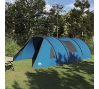 Tente tunnel avec toit, bleu gris, 805 x 405 x 211 cm, polyester 185T avec revêtement PU, résistant aux UV, imperméable, portable, pour le camping, les aventures en plein air et la saison d'été