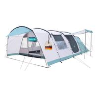Tente tunnel de camping - Skandika Hafslo 5 XL Sleeper Protect - 5 personnes - Sol cousu - Cabine noire
