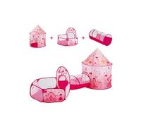 VEVOR Tente tunnel de jeu 3 en 1 pour enfants, maison de jeu pop-up intérieure/extérieure avec sac de transport et sangles de fixation comme cadeaux pour filles, princesse, garçons, bébés, tout-petits
