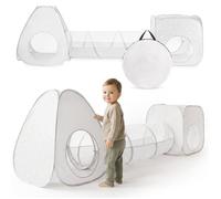 tente tunnel enfant 3 en 1 - Mamabrum - ensemble de jeu pop-up - tente triangulaire - cube de jeu