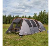 vidaXL Tente tunnel bleue 675 x 392 x 210 cm, tente tunnel moderne, abri familial, polyester 185T robuste, tiges en fibre de verre, spacieuse pour les aventures de camping toute l'année