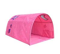 Tente Tunnel pour Enfant de 90 à 100 cm de Largeur, lit Mezzanine, Tente superposée, Tissu, Rose, Simple