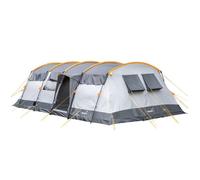Skandika Tente Tunnel Hurricane pour 8 Personnes | Tente de Camping avec Sol Cousu, Sleeper Technology, 2 cabines, Colonne d'eau 5000 mm, moustiquaires, Hauteur 215 cm | Grande Tente familiale