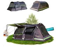 Tente tunnel - Skandika Solheim 4 Protect - Tente de camping 4 places - Protection Anti-UV - Sol cousu