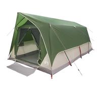 Tente vert militaire 10 personnes polyester acier 426 x 310 x 228 cm