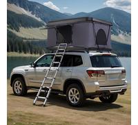 VEVOR Tente de Toit Rigide Capacité 2-3 Personnes, Tente de Camping pour Véhicules Imperméable, avec Échelle Télescopique, Matelas Épais et Coupe-Vent, pour Jeep SUV Pick-up Camion Voitures, Voyage