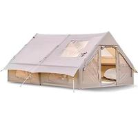 Tentes Air Glamping 12m²tentes De Camping Gonflables Automatiques, Tente Gonflable Coupe-Vent avec Fenêtre De Cheminée, Cabine Oxford 4 Saisons