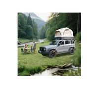 Tentes De Camping Gonflables Avec Pompe À Main, Tente Gonflable Sur Le Toit - Beige + Noir