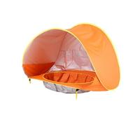 Tentes de Jeu Tente de Plage Portable for bébé, abri Piscine, Maison Jeux extérieure for Enfants(Orange)