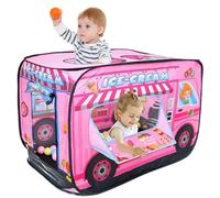 Tentes de jeu, tente pop-up pour enfants 44, 1 x 27, 6 x 29, 5 tente de voiture pliable, jeu respirant avec porte roulante et lucarne, ne rétrécit pas, résistant à la décoloration, pour faire semblant