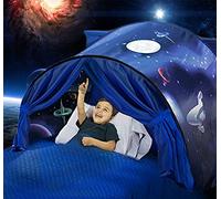 Tentes de lit Fantasy Fun Pliable Pop up Outdoor Indoor Dream Twin Size pour garçons et Filles, Tentes de Jeu pour Enfants, Cadeaux d'anniversaire (Espace)