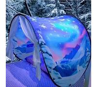 Tentes de lit Fantasy Fun pliable Pop up Outdoor Indoor Dream Twin Size pour garçons et filles, Tentes de jeu pour enfants, Cadeaux de Noël et d'anniversaire (Pays des merveilles)